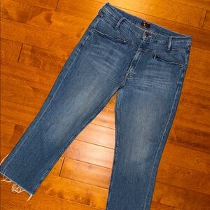 MOTHER  the dazzler yoke front Ankle Jeans